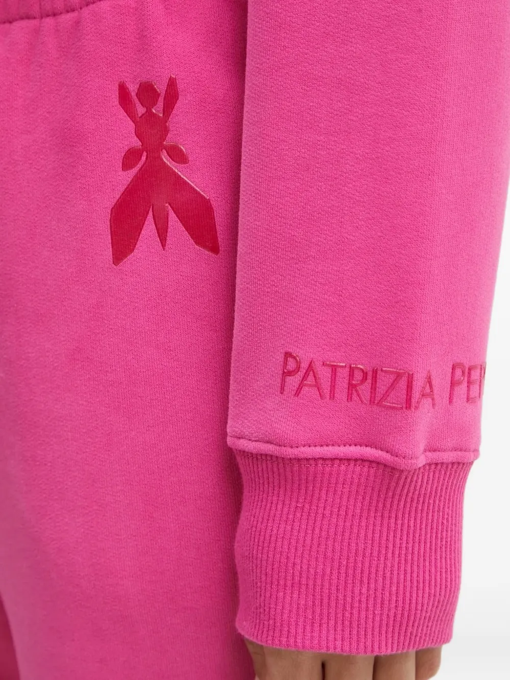 Patrizia Pepe Essential Insect-logo Track Pants In Pink