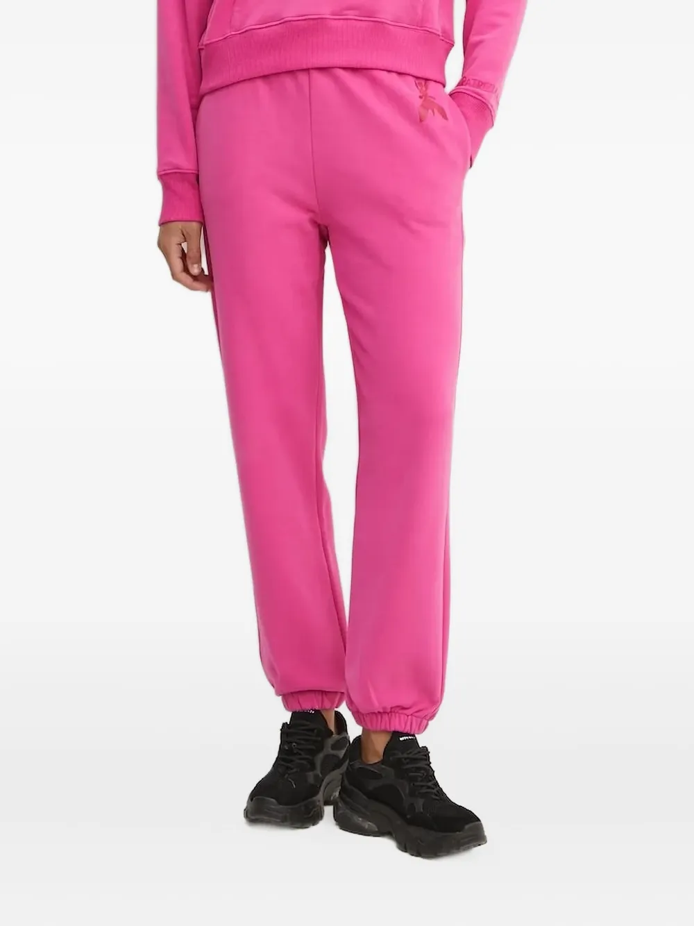 Patrizia Pepe Essential Insect-logo Track Pants In Pink