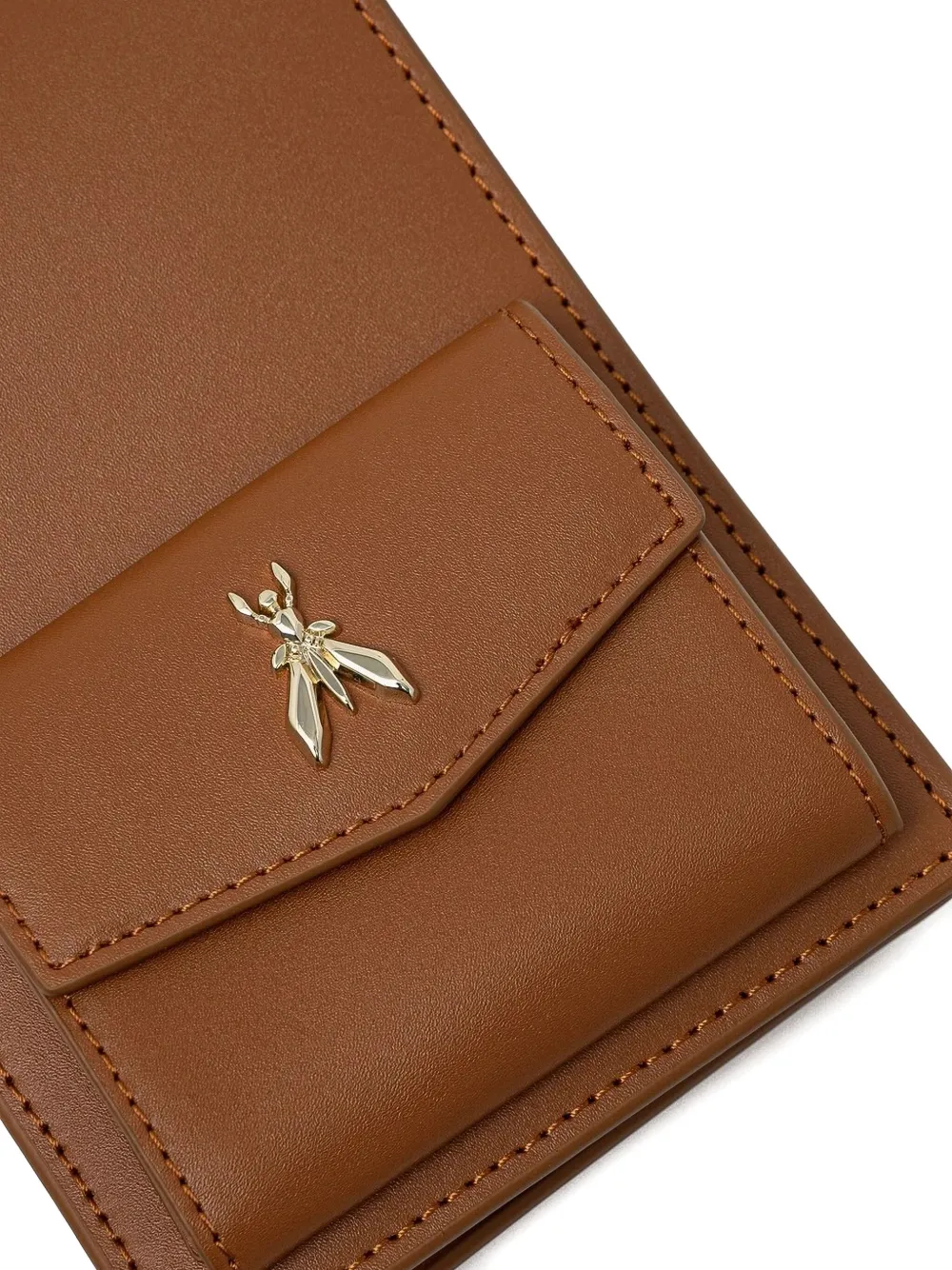 Patrizia Pepe Chain-strap Flap-pocket Bag In Brown