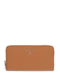 Patrizia Pepe leather continental wallet - Brown