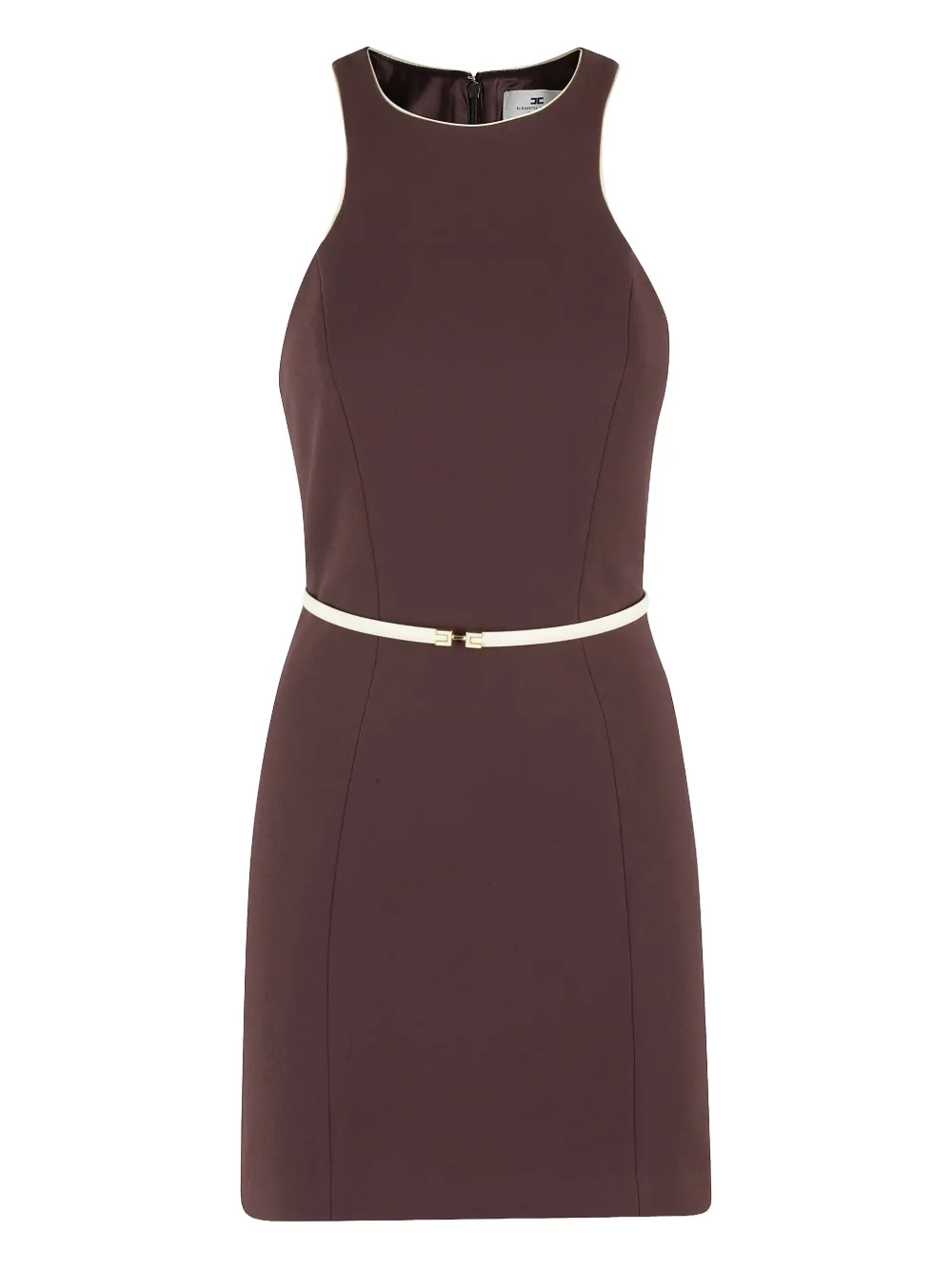 Elisabetta Franchi belted minidress | Brown | Image 1