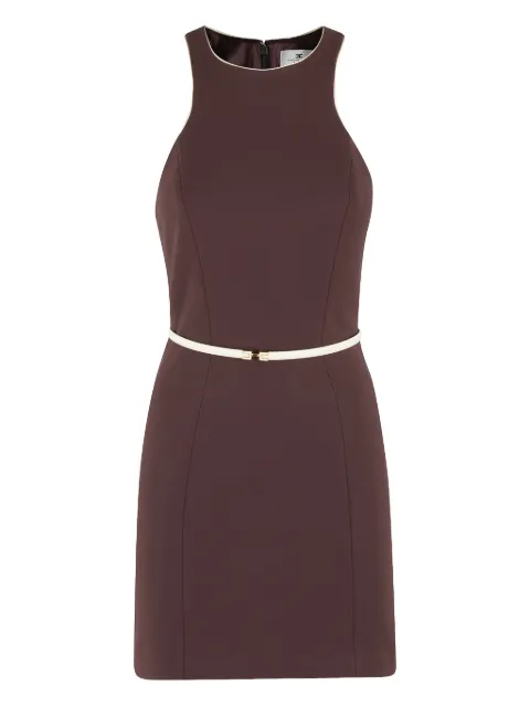 Elisabetta Franchi vestido corto ajustado con cinturón