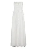 ERMANNO FIRENZE strapless maxi dress - White