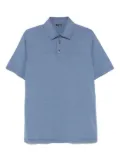 Kiton mélange-effect polo shirt - Blue