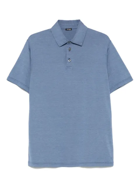 Kiton mélange-effect polo shirt