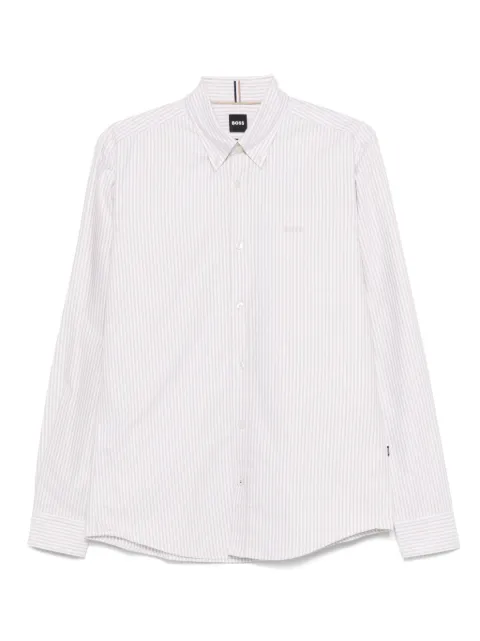 BOSS striped cotton shirt