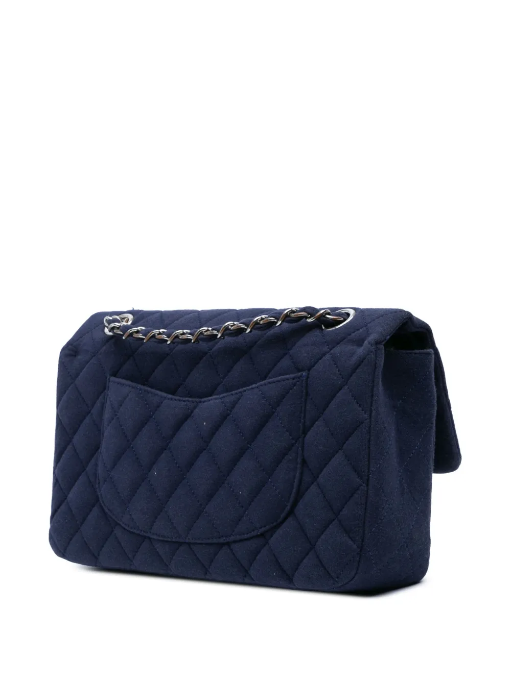 CHANEL Pre-Owned 2017-2018 Medium Classic Jersey Double Flap shoulder bag | كلاسيكيات | Image 2