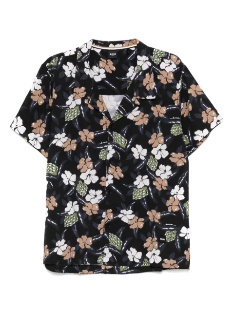 BOSS Hemd mit Blumen-Print