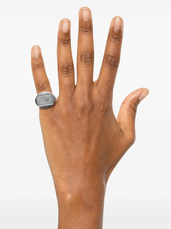 Maison Margiela Farfetch Mens Rings MM6 Maison Margiela Industrial