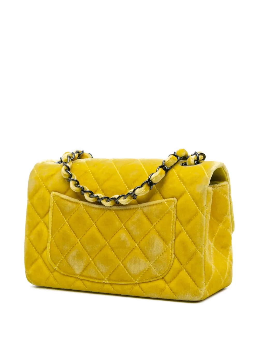 CHANEL Pre-Owned 2014-2015 Mini Rectangular Classic Velvet Single Flap crossbody bag | Pre-Owned | Image 2