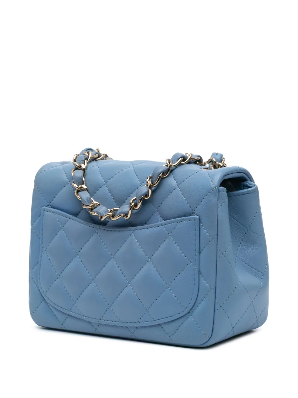 CHANEL Pre-Owned 2020 Mini Square Classic Lambskin Single Flap crossbody bag | Pre-Owned | Image 2