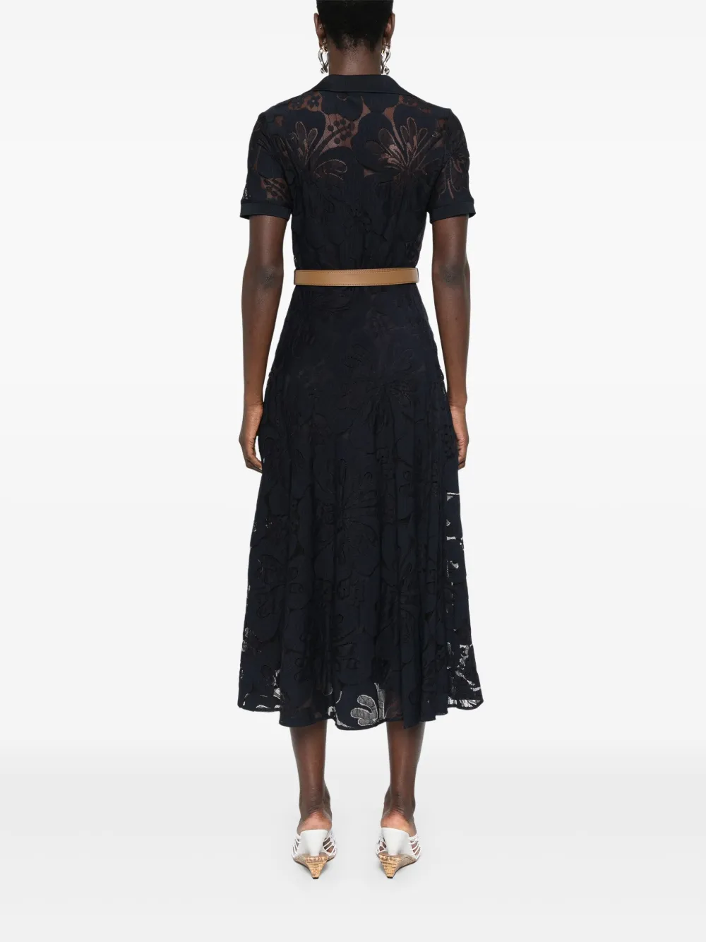 Max Mara Lambro midi-jurk Blauw