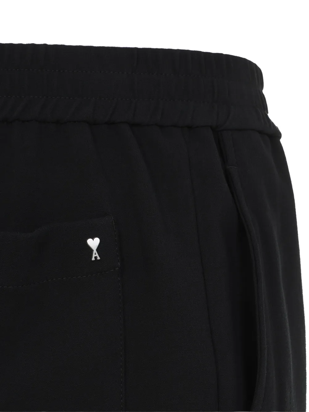 Shop Ami Alexandre Mattiussi Belted Shorts In Black