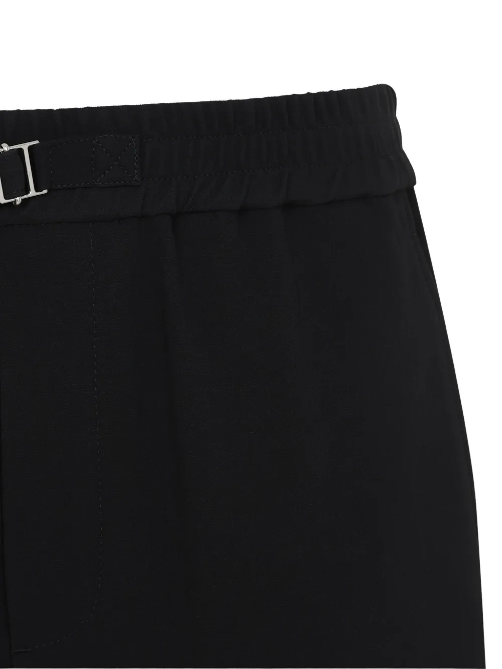 Shop Ami Alexandre Mattiussi Belted Shorts In Black