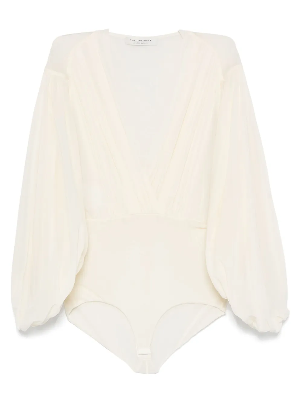 Philosophy Di Lorenzo Serafini Geplooide body Beige
