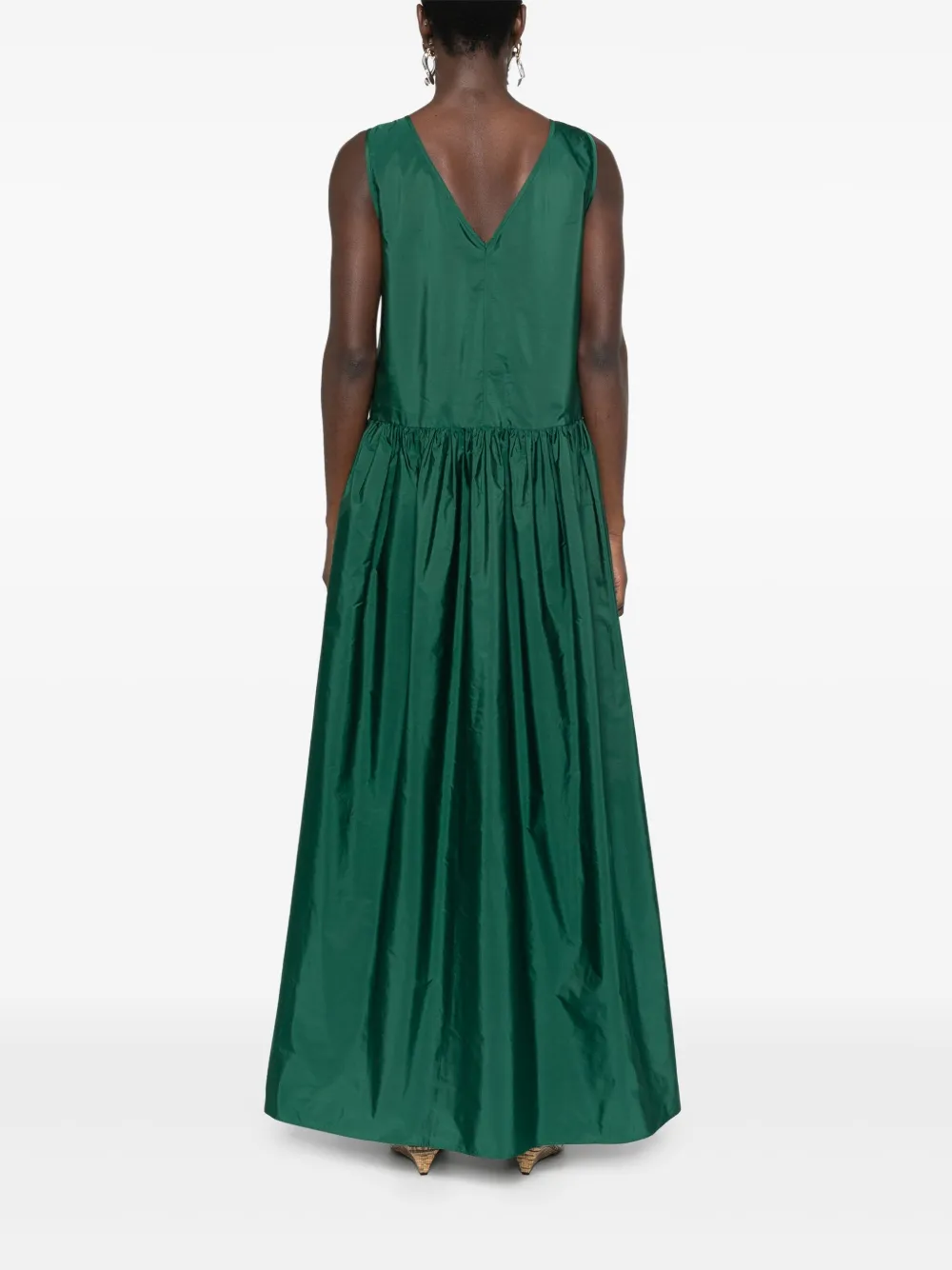Max Mara Maxi-jurk Groen