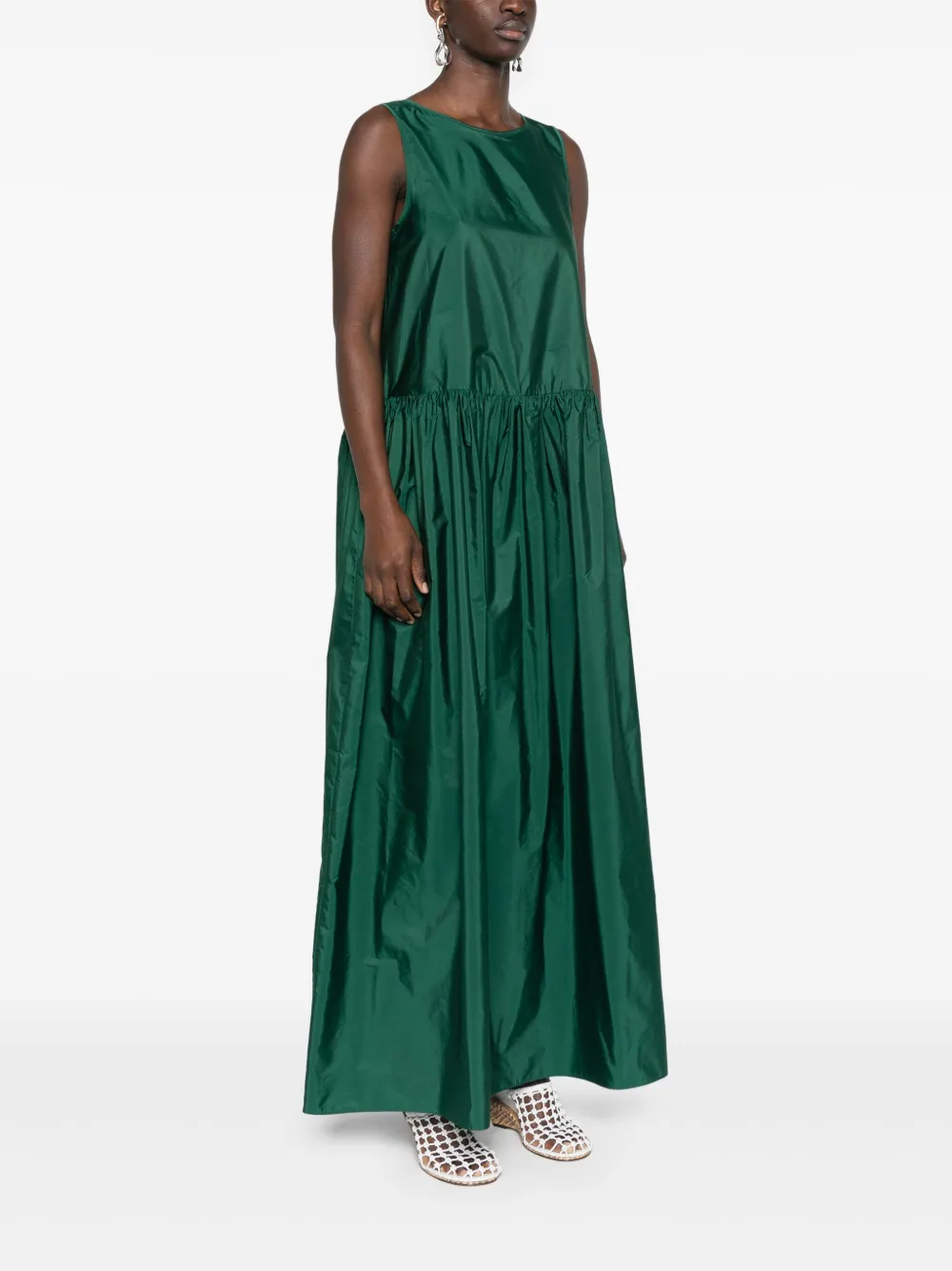 Max Mara Maxi-jurk Groen