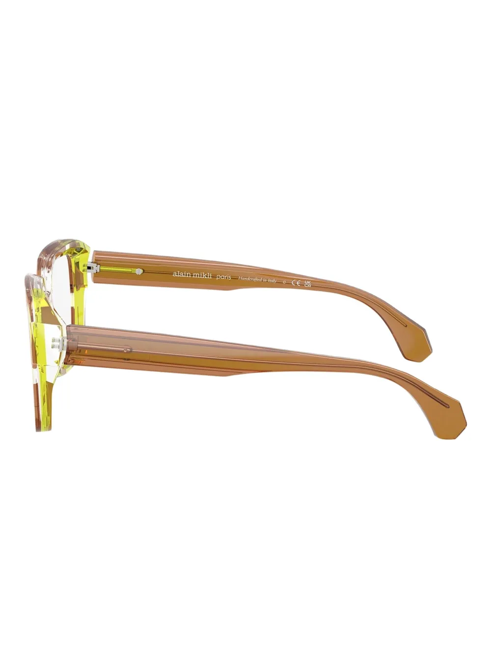  Alain Mikli Geometric Frame Glasses - 003 Pointille Olive 
