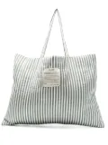 Alysi striped tote bag - Neutrals