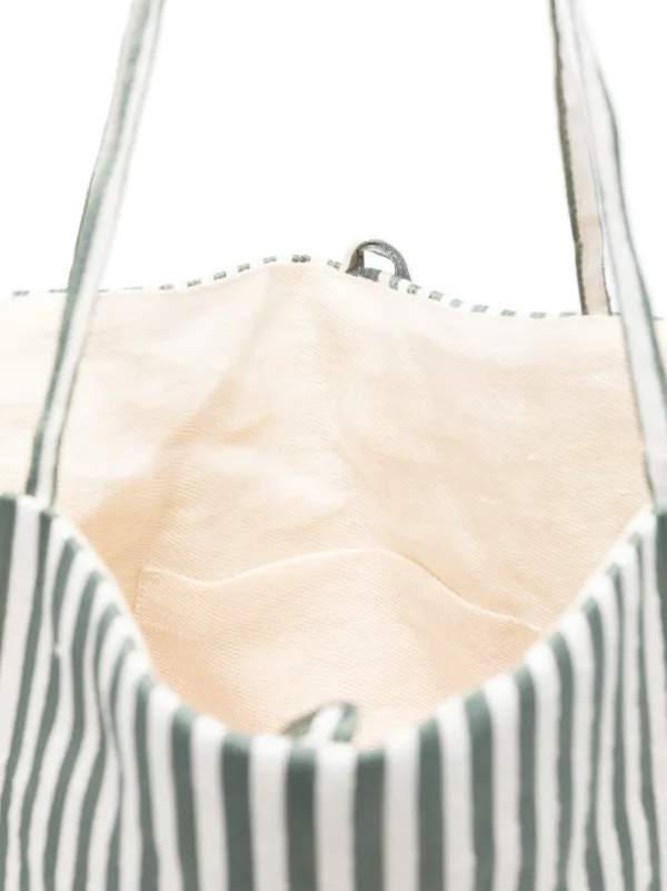 Alysi Striped Tote Bag | Neutrals | FARFETCH CA