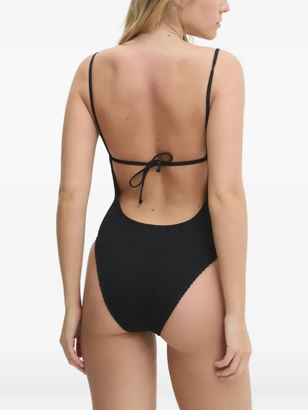 Bond-eye Badpak met V-hals Zwart