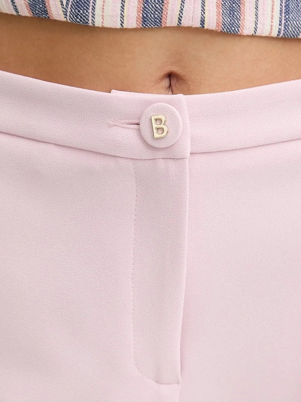 Blugirl Formele shorts met knoopsluiting Roze