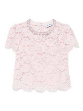 【送料&関税込】self-portrait Lace Self-Portrait Floral Lace Fit & Flare Midi Dress | Saks