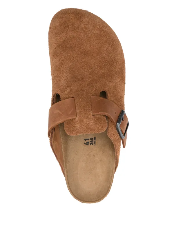 BIRKENSTOCK ブラウン クロッグ Birkenstock Boston クロッグサンダル | ブラウン | FARFETCH JP