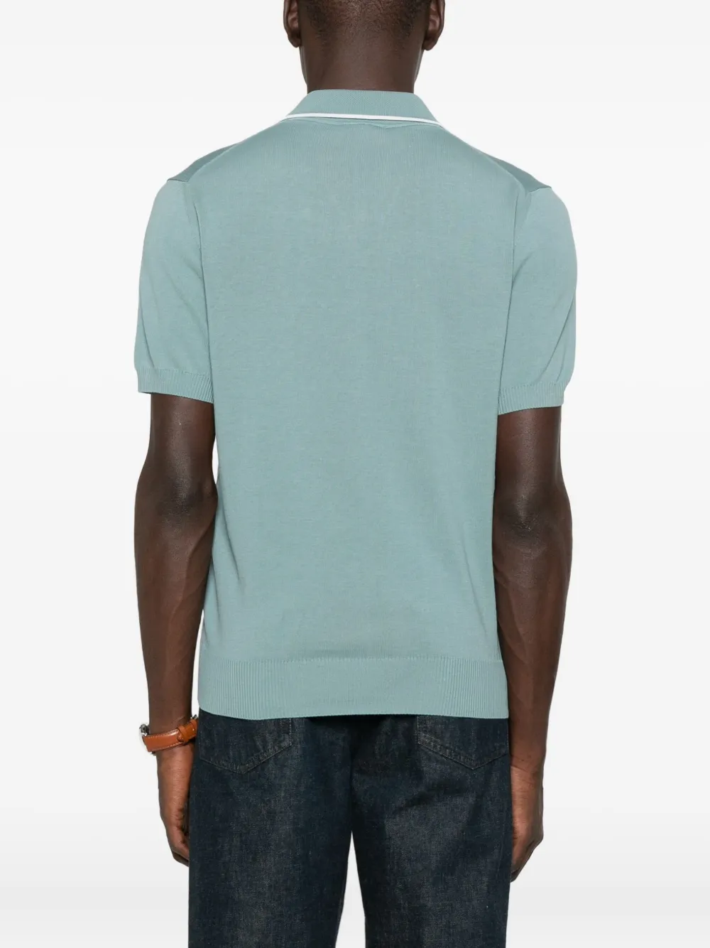 Canali Katoenen T-shirt Blauw