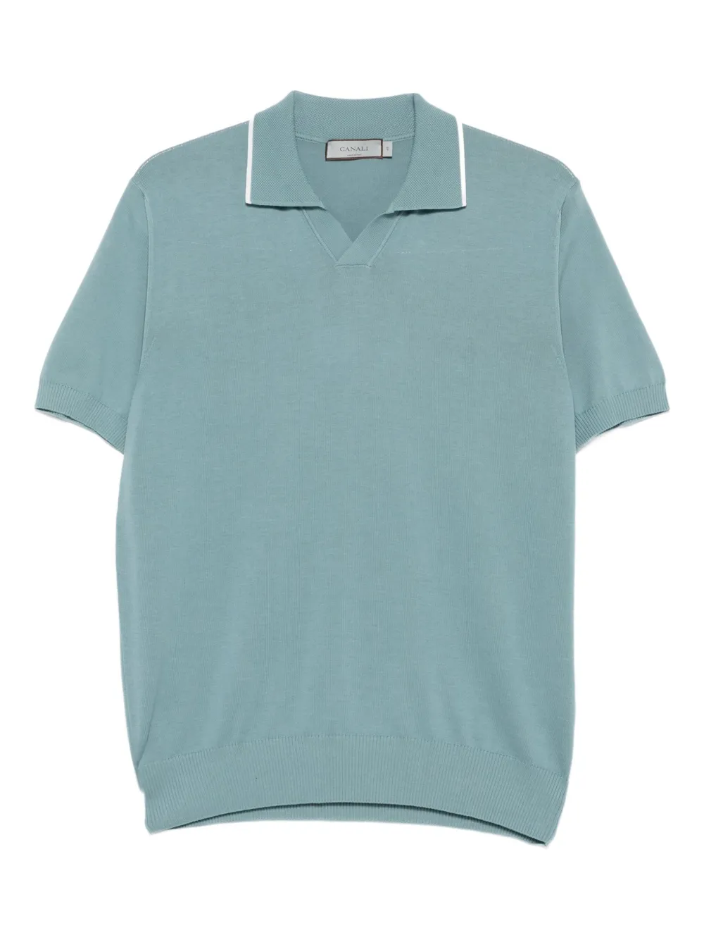 Canali Katoenen T-shirt Blauw