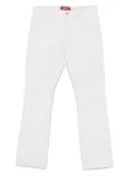 Junya Watanabe MAN logo-patch jeans - Neutrals