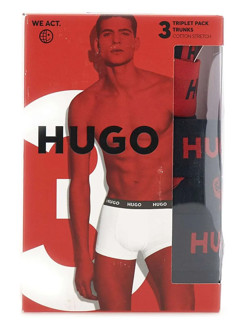 HUGO logo-waistband briefs (pack of three) | Image 2