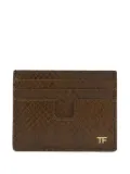 TOM FORD leather card holder - Brown
