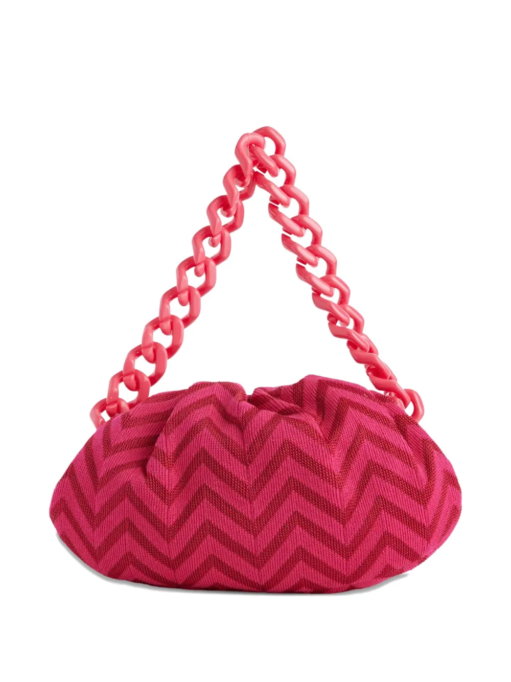 MISSONI LARGE ZIGZAG-PATTERN CLUTCH BAG 