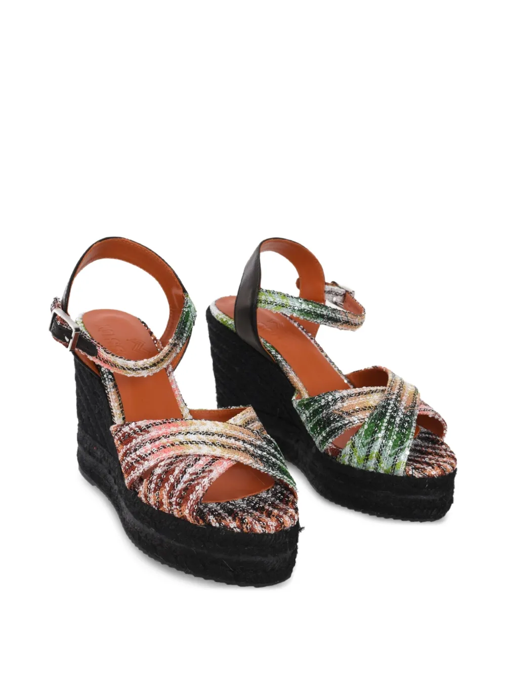 Missoni Carmen espadrille sandals - Groen