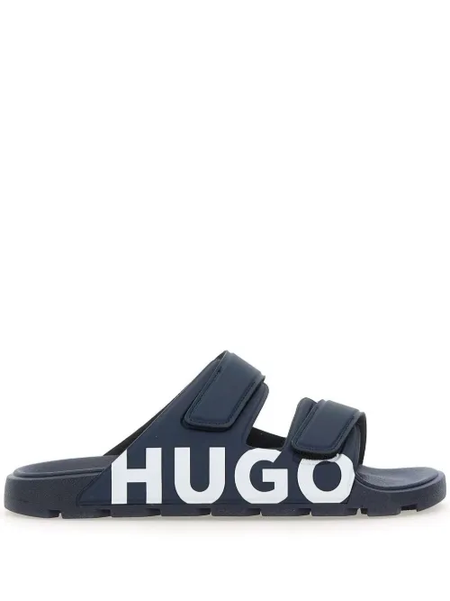 HUGO claquettes Evander - Bleu - HUGO - Modalova