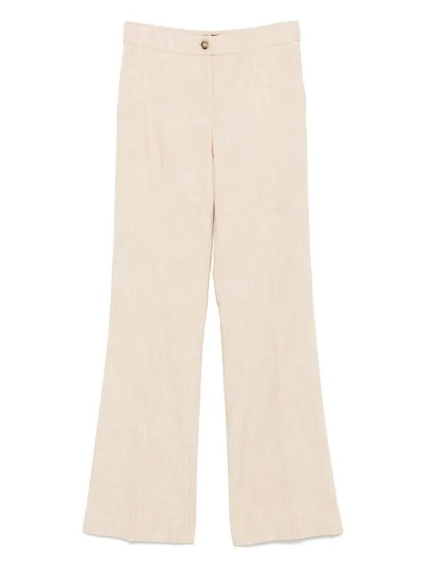 パンツ PINKO SERENIDAD FLARED PANTS PINKO Serenidad Trousers | Neutrals | FARFETCH GE