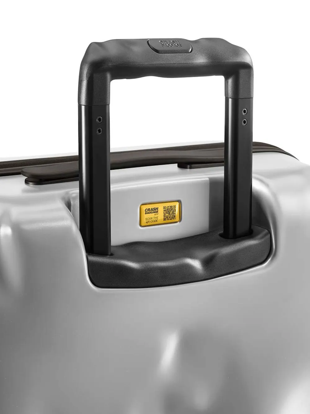 Crash Baggage Koffer met logodetail Grijs