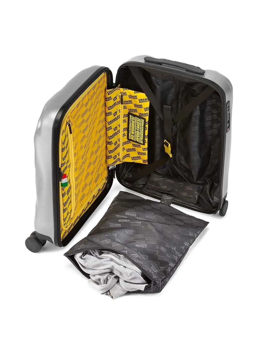 Crash Baggage Icon Suitcase In Gray