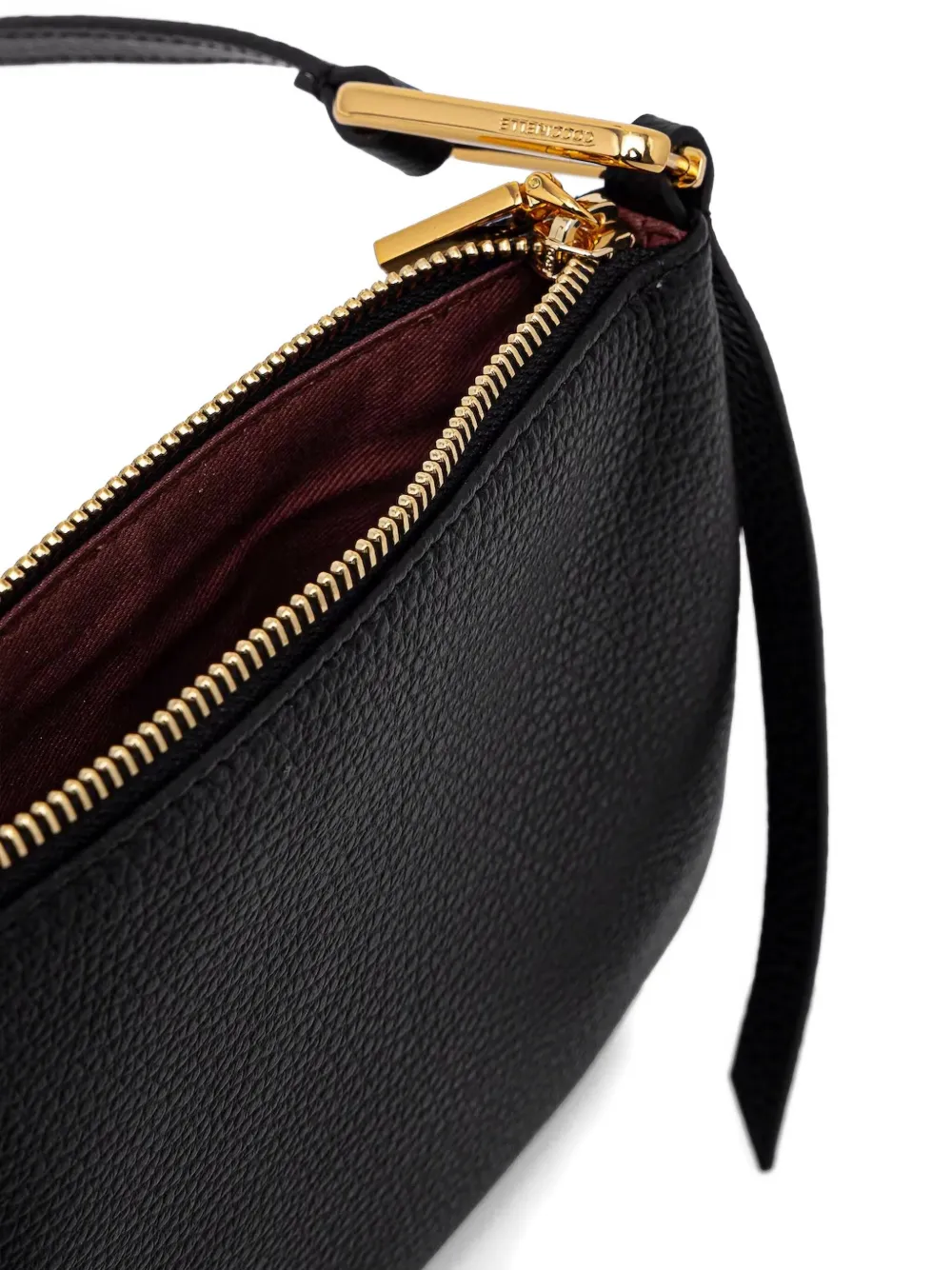 Coccinelle Leren crossbodytas met textuur Zwart