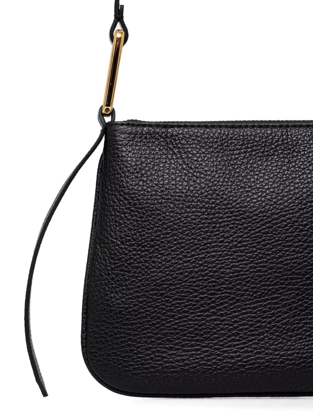 Coccinelle Leren crossbodytas met textuur Zwart