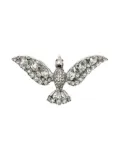 Jennifer Gibson Jewellery Coro Bird crystal-embellished brooch - Silver