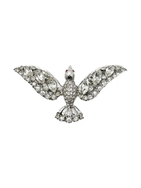 Jennifer Gibson Jewellery Coro Bird crystal-embellished brooch