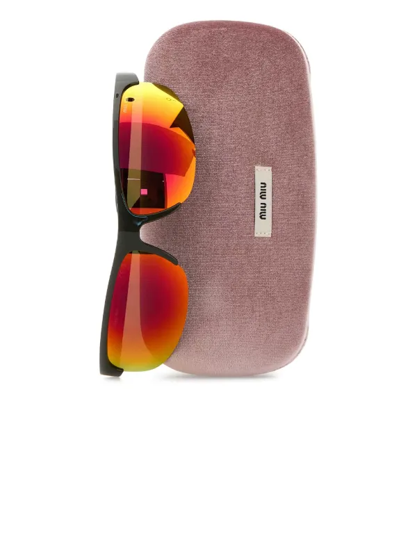 【関税込み】Miu Miu Eyewear ブラック Miu Nocturne サングラス Miu Miu Eyewear Nocturne Sunglasses | Black | FARFETCH BH