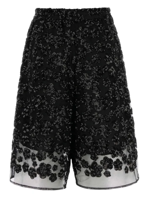 ☆CECILIE BAHNSEN☆ アニカ ショーツ Cecilie Bahnsen Angel ショートパンツ | ブラック | FARFETCH JP
