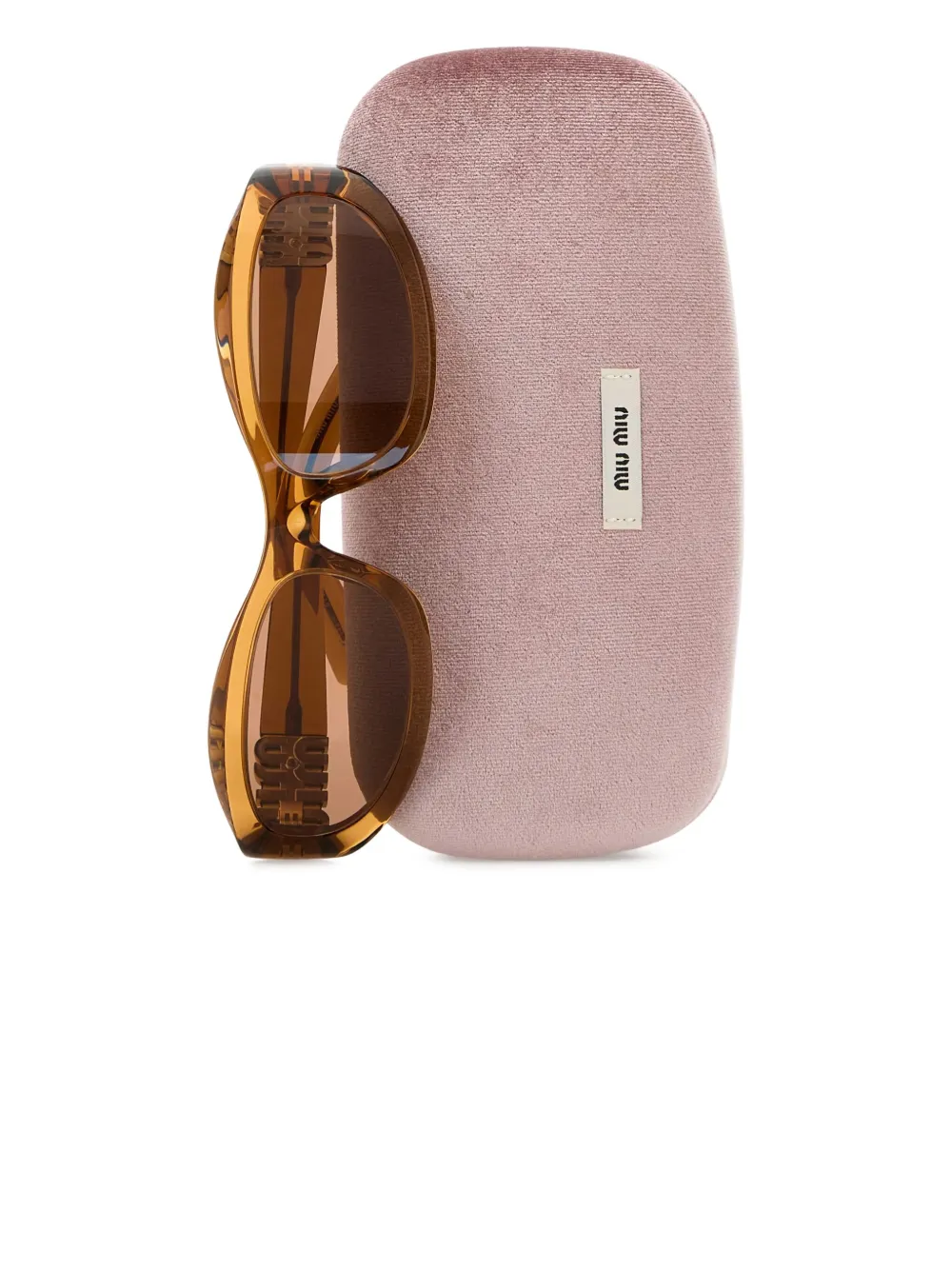 Miu Glimpse zonnebril Geel