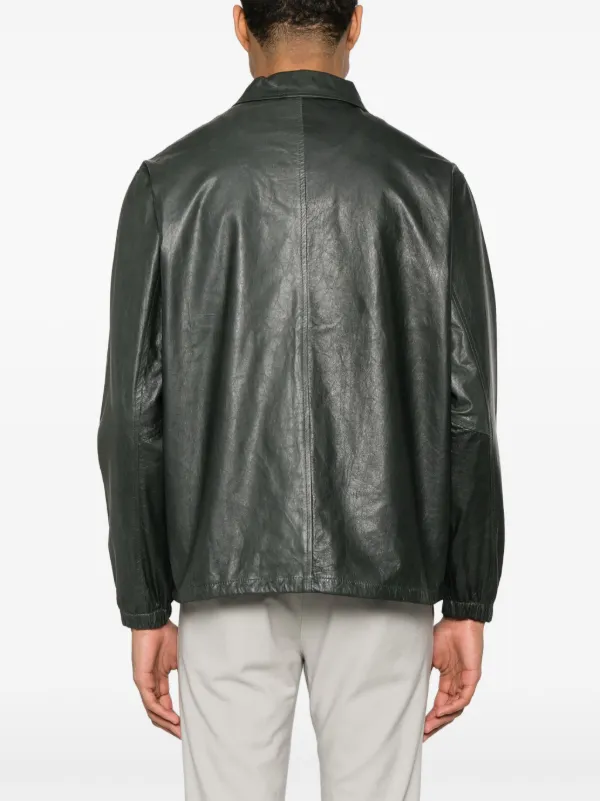 Giorgio Brato グレー レザーライダースジャケット Giorgio Brato レザージャケット | グレー | FARFETCH JP