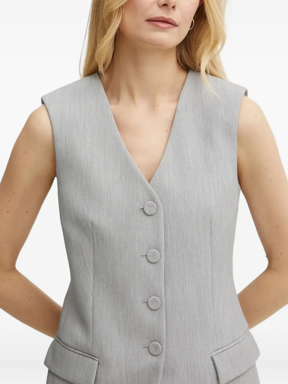 Patrizia Pepe Hemd met V-hals Grijs