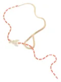 Patrizia Pepe Fly-pendant multi-chain necklace - Gold