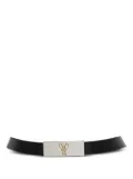 Patrizia Pepe leather necklace - Black
